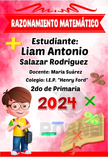 Razonamiento Matematico Caratula Rojo
